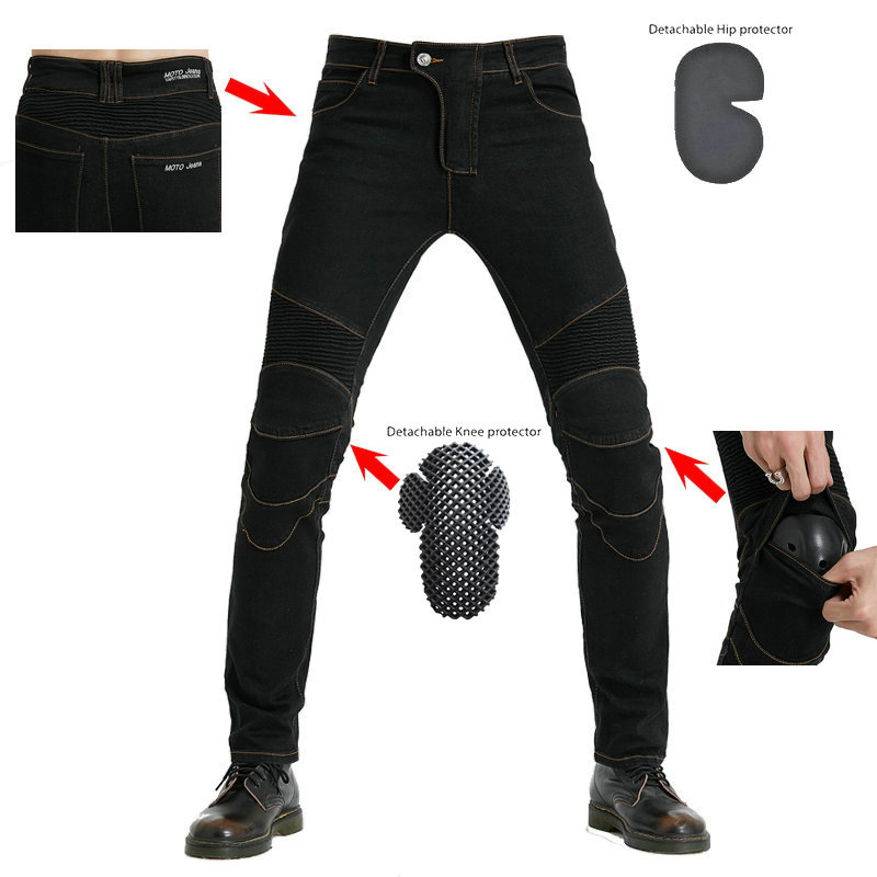 VOLERO motocicleta jeans pantalones de motocicleta resistentes a caídas pantalones de carreras que montan pantalones todoterreno con cubierta equipo de protección estándar