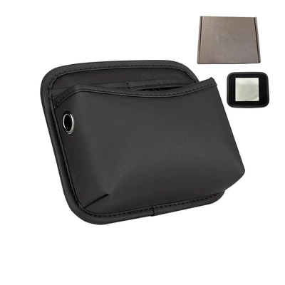 Phone and Miscellaneous Items Box, Car storage bag/box - 3096-black-storage-bag-including-adhesive-backing