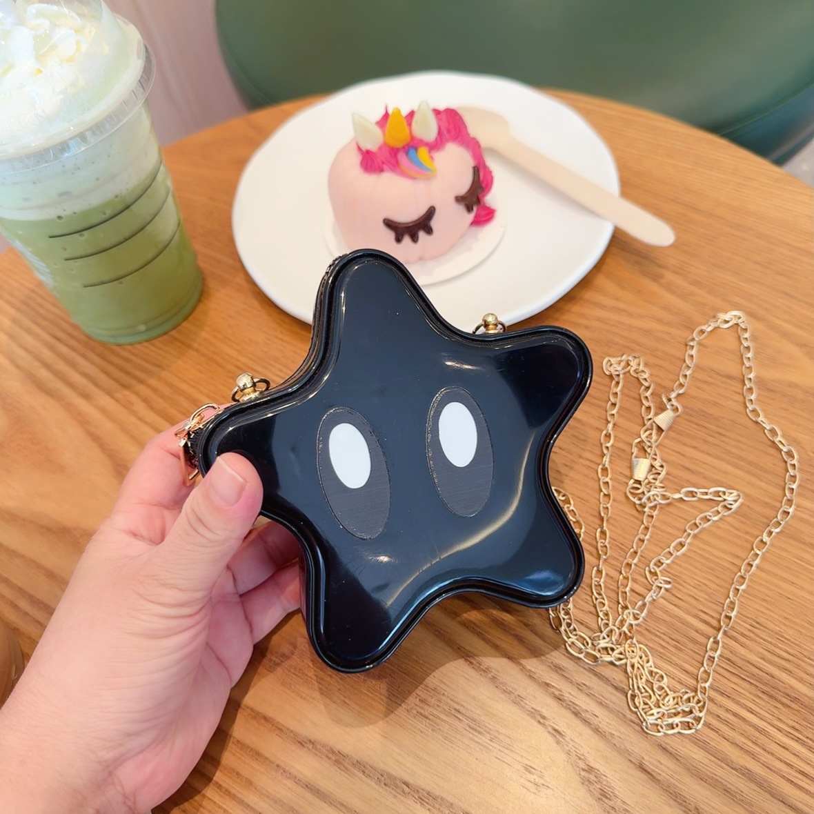 The 2025 new star bag, cute cartoon Guka bag, girls' crossbody bag, fashionable chain bag and girls' pvc bag undefined