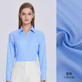 Màu Xanh nhạt-dài tay-kiểu nữ-cổ chữ V