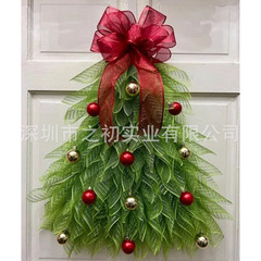 クリスマスツリーWreathシミュレーションクリスマスツリー手作り花輪クリスマスドアのショーウインドー装飾道具