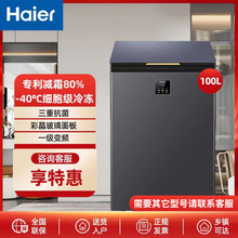 海.尔冰柜家用100/200/300升冷藏冷冻柜两用小型减霜零下-40℃冷