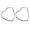 Brand fashionable earrings heart-shaped, European style, simple and elegant design