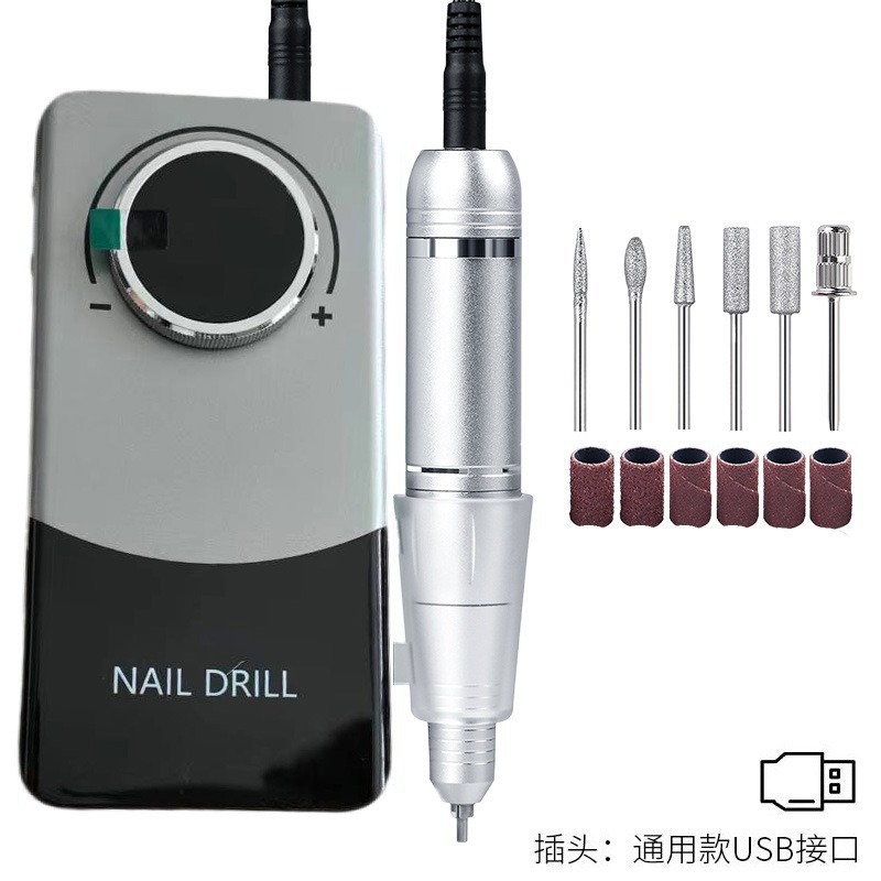 Nuevo tipo de amolador de uñas doméstico de almacenamiento eléctrico amolador de uñas especial 45000RPM amolador de uñas de velocidad ajustable