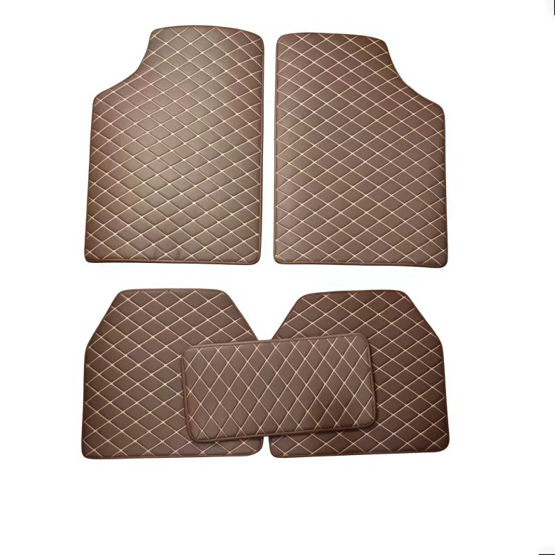 Amazon universal car floor mats five-piece set in leather style, cross-border manufacturer wholesale, dropshipping, foreign trade floor mats