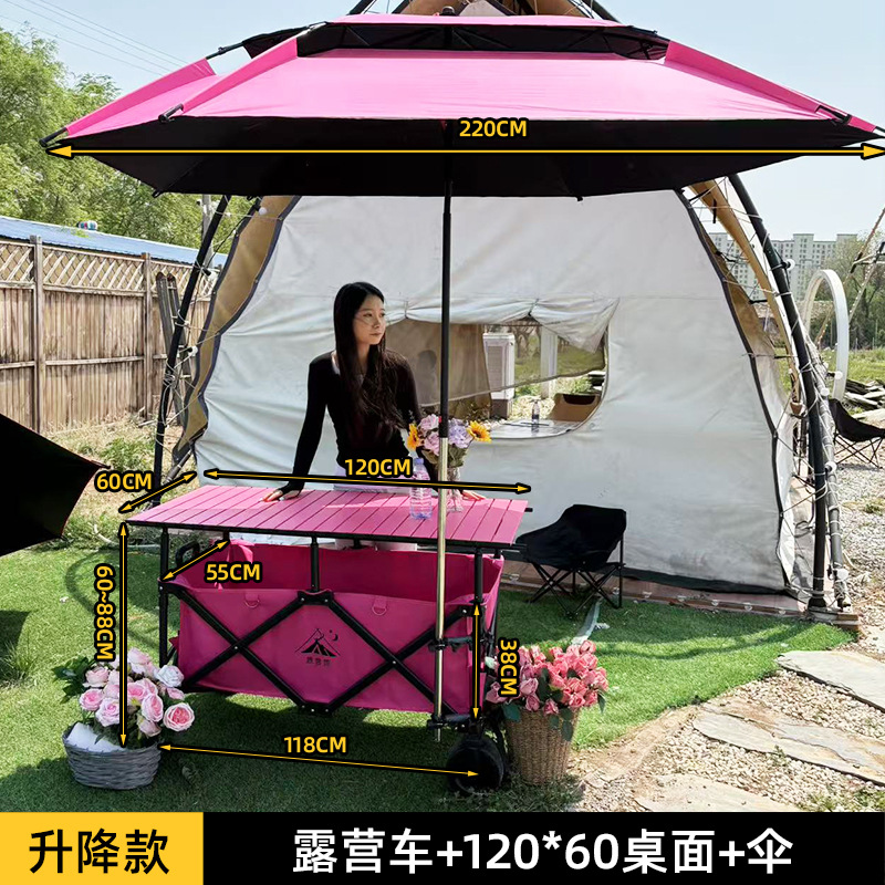 Carrito de Camping Plegable y Ajustable de Metal para Exterior image 32