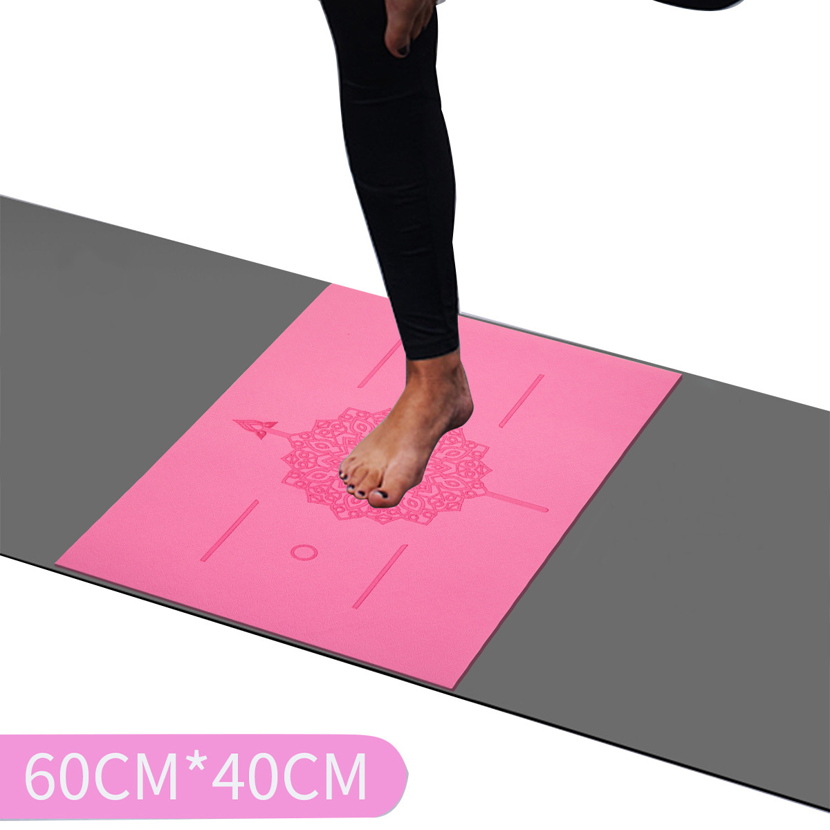 Fábrica de almohadillas de yoga al por mayor 40 * 60cm almohadillas de meditación invertidas mini almohadillas de soporte de tamaño pequeño almohadilla de yoga antideslizante