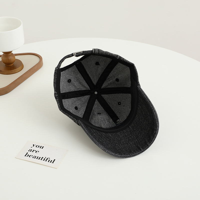 Baseballpet voor kinderen van denim met graafmachine ontwerp_voghion.com