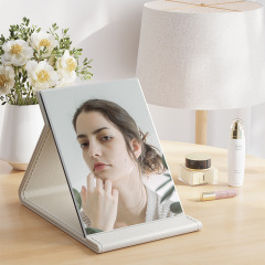 Portable makeup mirror folding desktop high-definition student dormitory princess mirror female large and small desktop makeup mirror