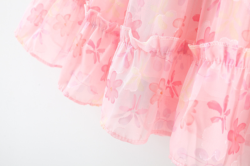 Princess Flower Chiffon Girls Dresses display picture 10