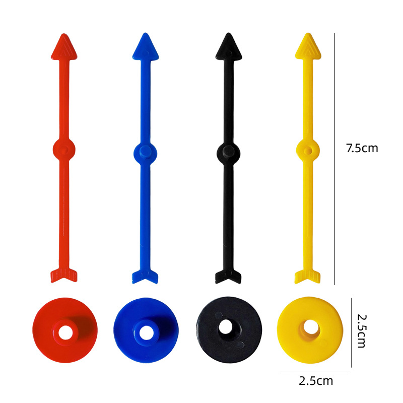 Hot-Selling Plastic Game Pointer Base 7.5cm Interactive Turntable Chess Piece Rotating Arrow Pointer Accessories DIY Board Game