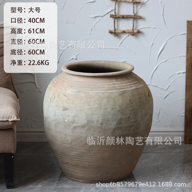 Taza de tierra, jarro redondo, jarro de tierra, jarro de cerámica, jarro de tierra
