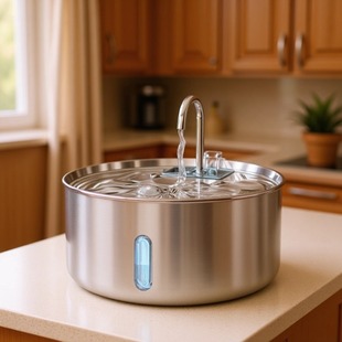 Pet Water Dispenser Cat Water Dispenser Smart Cycle Dog Water Feeder 304 Stainless Steel Water Dispenser 7L Large Capacity