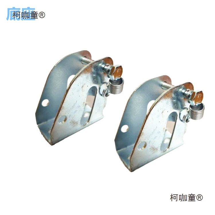 手推车把手配件平板车扶手加厚三角盒镀锌底座折叠手拉车拉麦太保