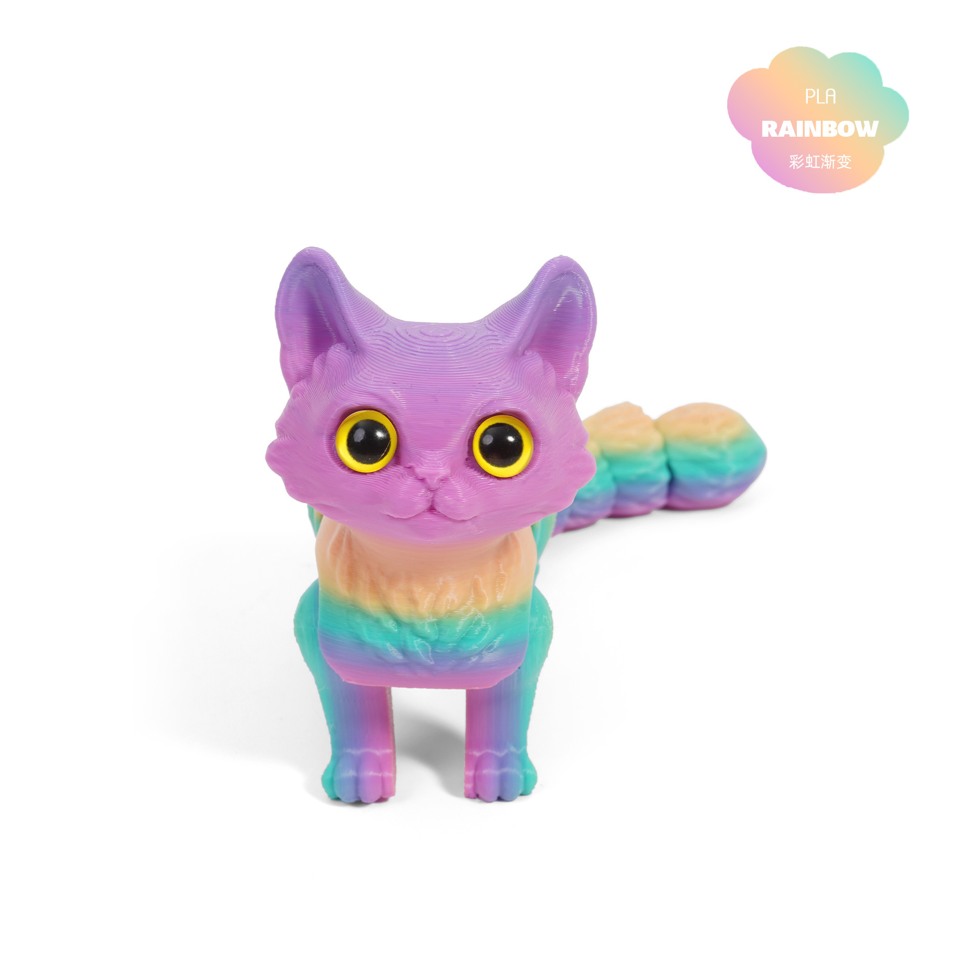 Lindo Gato - creación de dulces (efecto de color aleatorio) - 12 cm