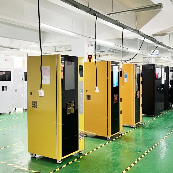 Máquina de café automática de molienda no tripulada, máquina de café de escaneo de pantalla táctil para pagar la fuente de fábrica de exportación