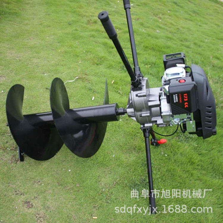 8马力工业级挖坑机 173CC大功率地钻打窝机 电线杆立柱打桩机厂家