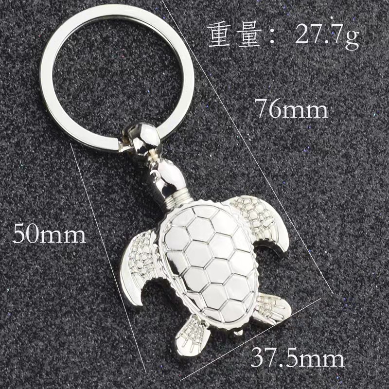 Llavero de tortuga simulada personalizado con letras, regalo publicitario creativo