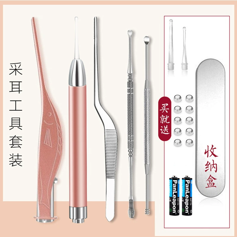 Ear picking stainless steel, tools set, 6 pieces