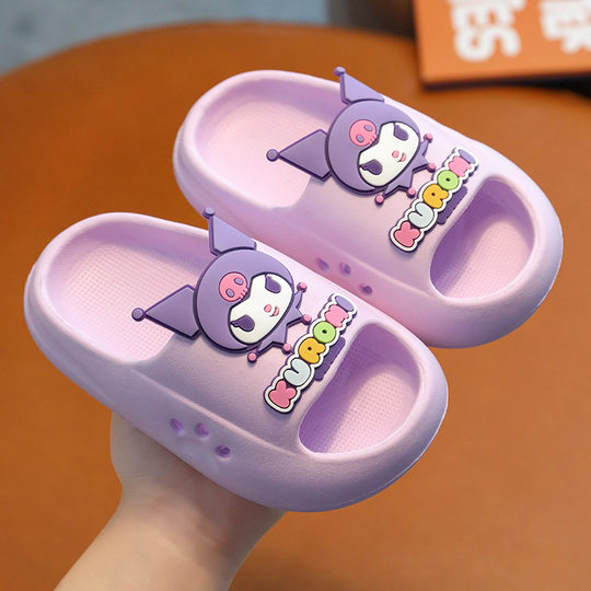Sanrio genuine popular children's slippers coolomi Boys Girls indoor and outdoor home non-slip wear-resistant sandals