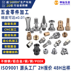 不锈钢精密机械五金黄铜小零件数控车床非标螺母车铣复合cnc加工