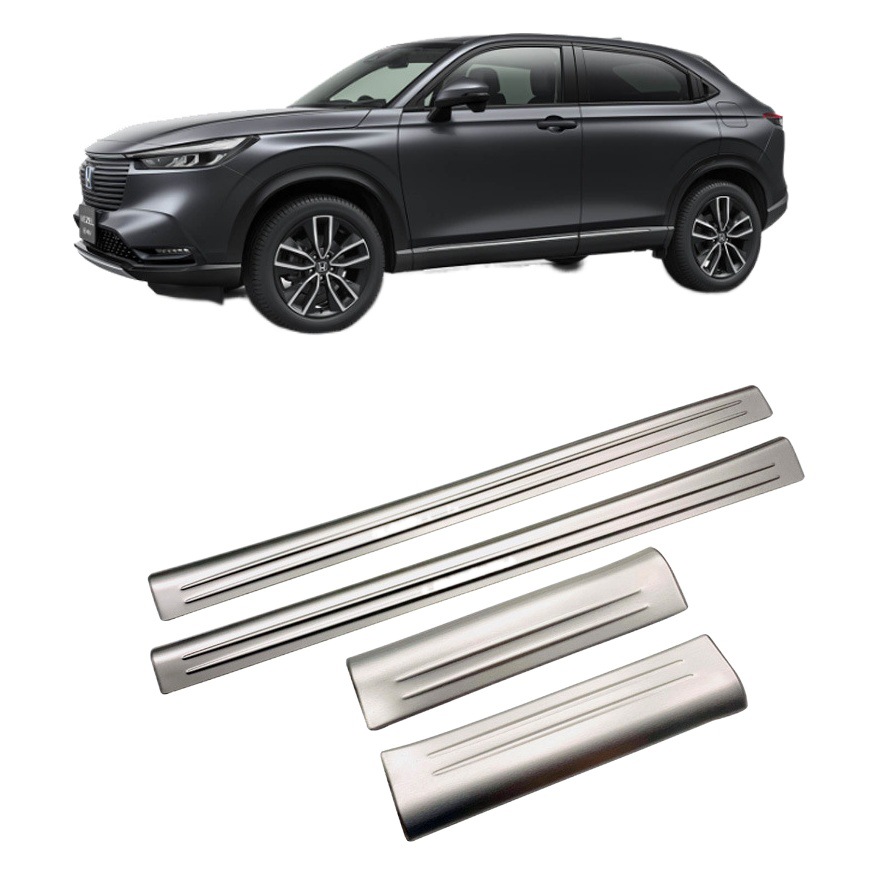 Adecuado para Honda 21-22 Qizhi modificado de acero inoxidable pedal de bienvenida HR-V especial incorporado puerta alféizar