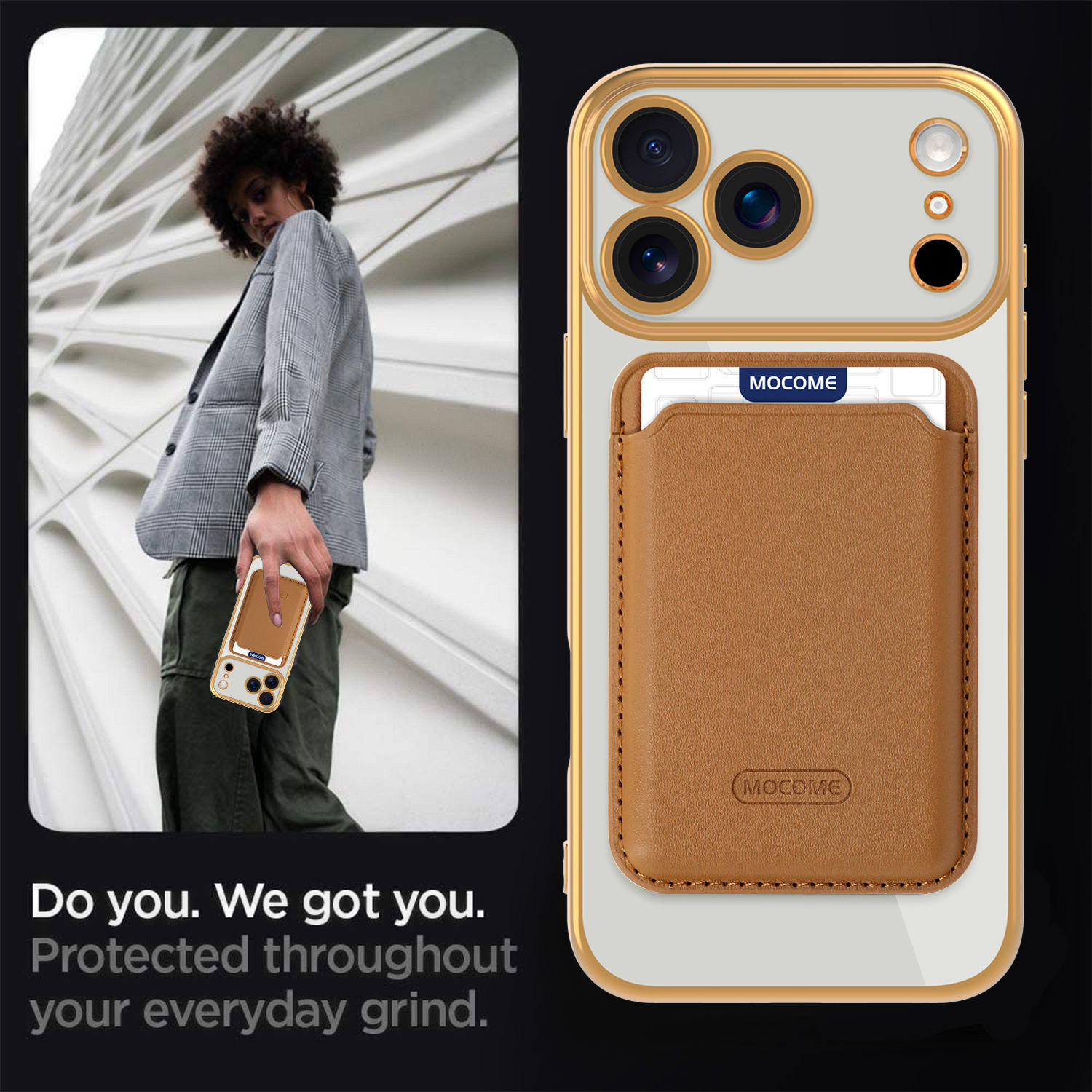 Neue magnetische Hülle im CD-Design mit Kartenhalter für iPhone 17 Pro Max, stoßfeste Hülle für alle iPhone-Serien_voghion.com