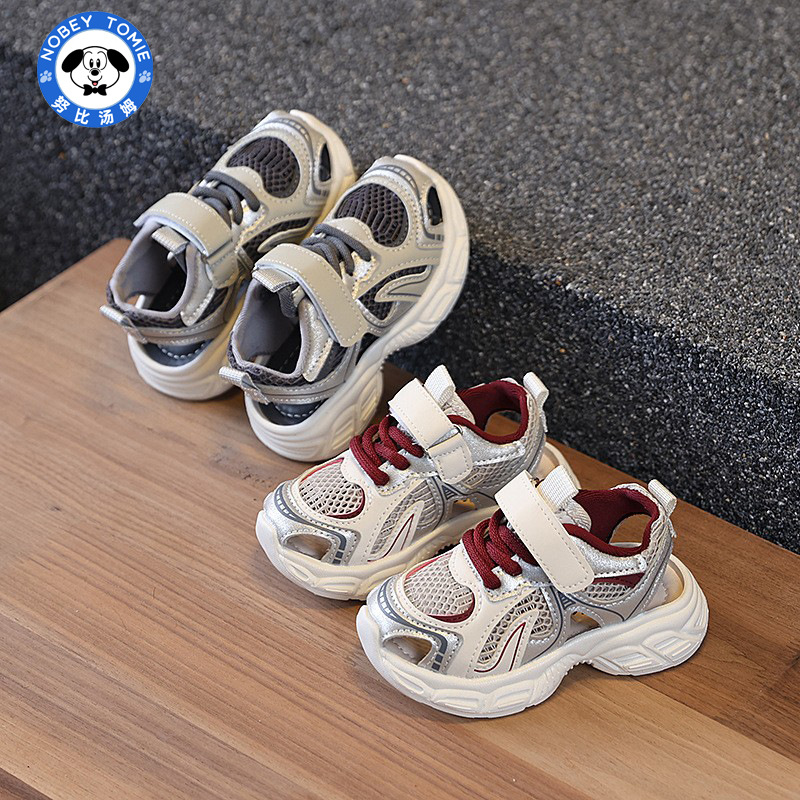 Nubi Tom zapatos para niños 2025 verano niñas Baotou sandalias deportes niños transpirables zapatos de red bebé suela blanda