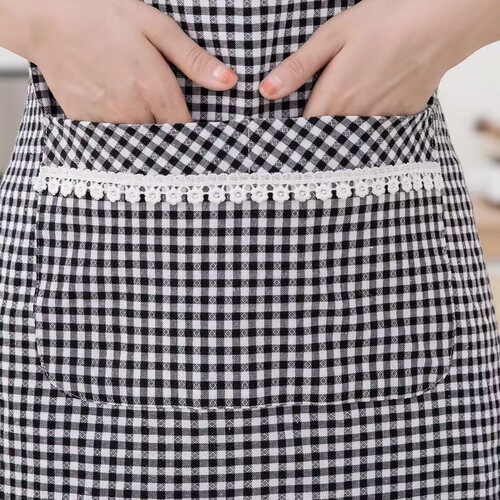 Apron Home Kitchen Cooking Oil Stain Proof Strap Workwear Fresh Fashion Waist Covering Top Adults