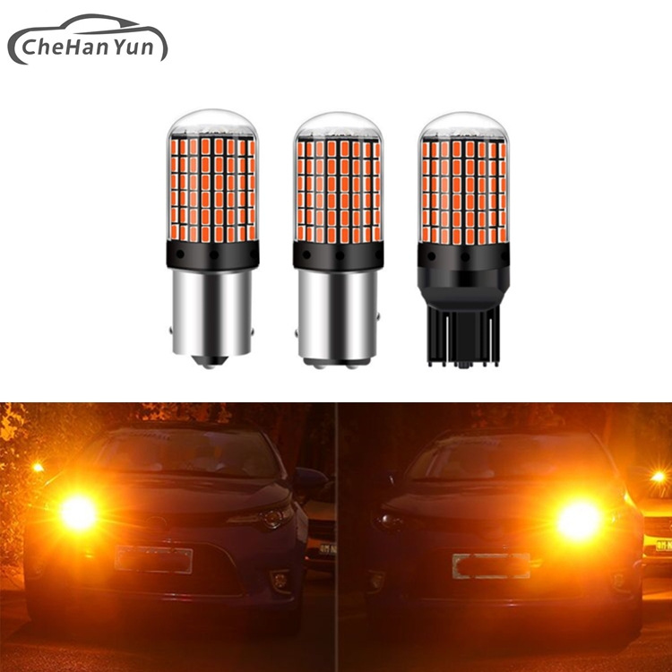 汽车LED转向灯3014 1156 1157-144smd超亮刹车灯解码防频闪改装灯|ms