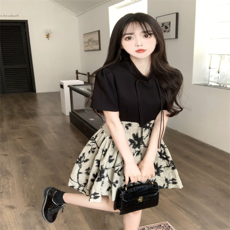 Универсальное ретро-платье в стиле Хепберн во французском стиле, женское лето 2024, элегантный нишевый дизайн, Национальный стиль, похудение на талии