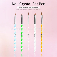 工場ネイルペン卸売り5本入アクリル水晶筆ネイルセット彫刻彩色筆絵筆現物