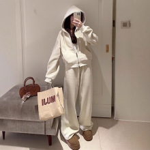 亚马逊运动服套装女早秋学生韩版宽松显瘦时尚网红卫衣休闲两件套