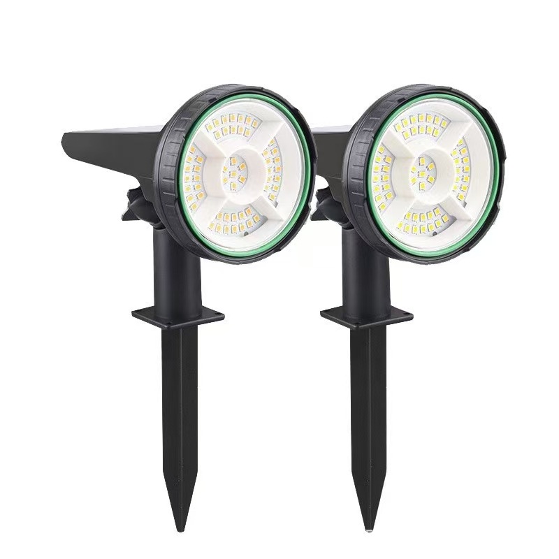 New Solar Outdoor Waterproof Lawn Lamp, Colorful Tree Spotlight, Ground Plug-In Lamp, Garden Villa Courtyard Lighting