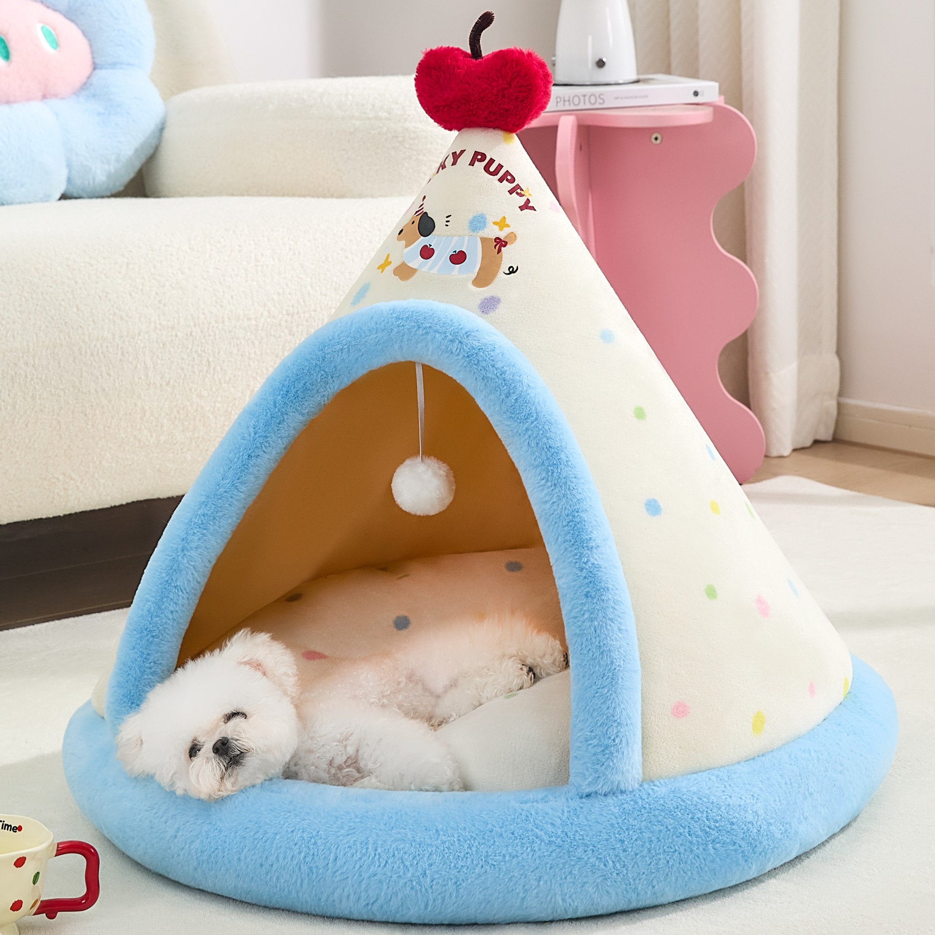 狗窝冬天保暖四季通用加厚帐篷半封闭安全感小型犬睡觉的沙发