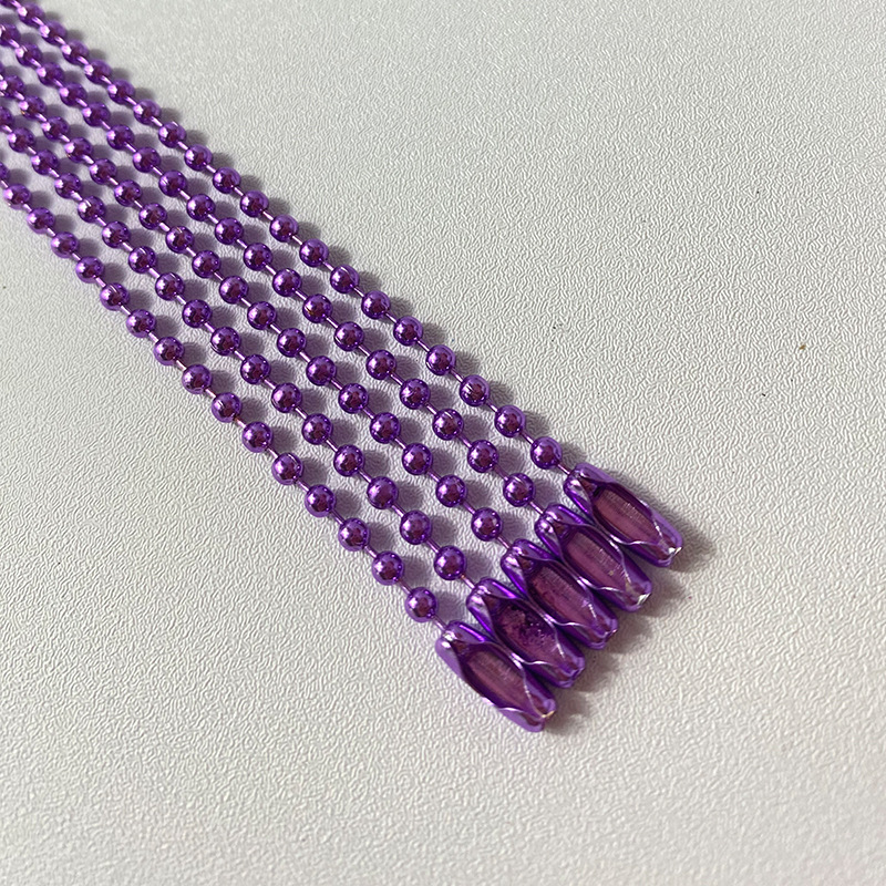 厂家直供电镀金属珠链2.4mm×12cm圆珠链钥匙扣链吊牌链批发|undefined