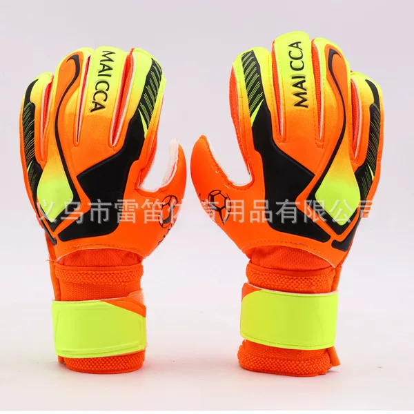 Football Goalkeeper Long Goalkeeper Gloves Thickened Wear-Resistant Anti-Slip Goalkeeper Gloves Latex Gloves with Finger Guards