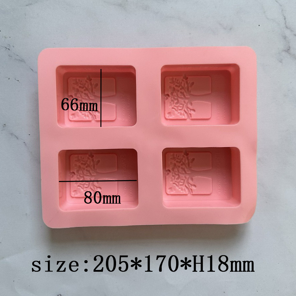 4 jabon de árbol de la felicidad 311 molde de silicona para pasteles hechos a mano molde de torta de jalea herramientas de horneado