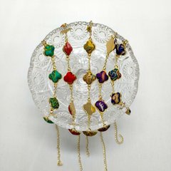 宋锦手链四叶草新中式纯手工制作高级链条手链国风气质厂家直销