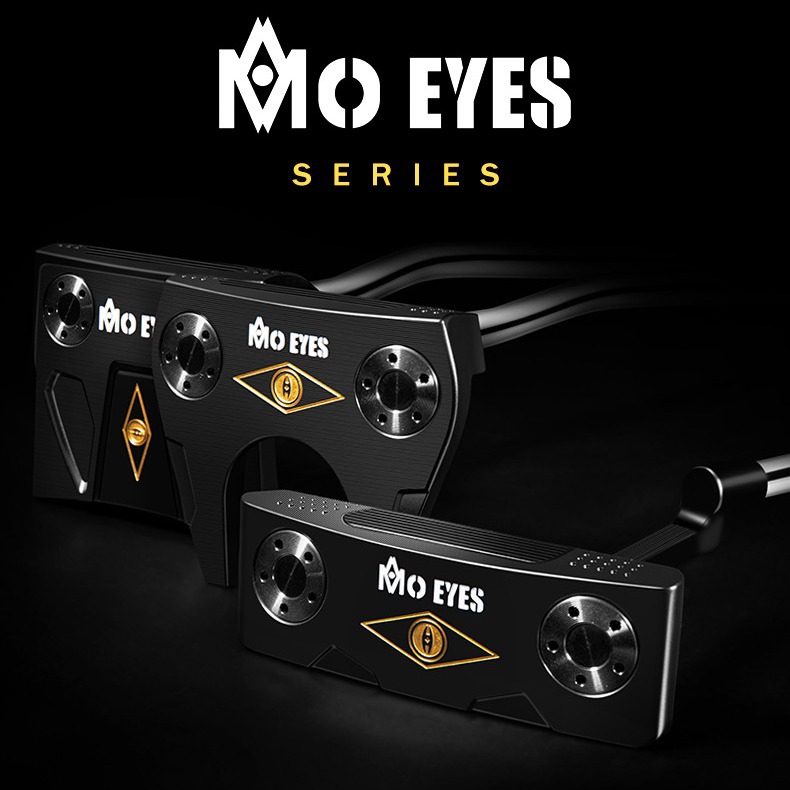Gậy putter golf Moeyes Magic Eye dạng lưỡi dao S20C rèn mềm — TUG060-Putter vàng đen [với nắp đầu]