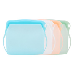 Food-grade silicone fresh-keeping bag for refrigerator, fruit and vegetable anti-odor storage bag, high temperature resistant and heatable ziplock bag