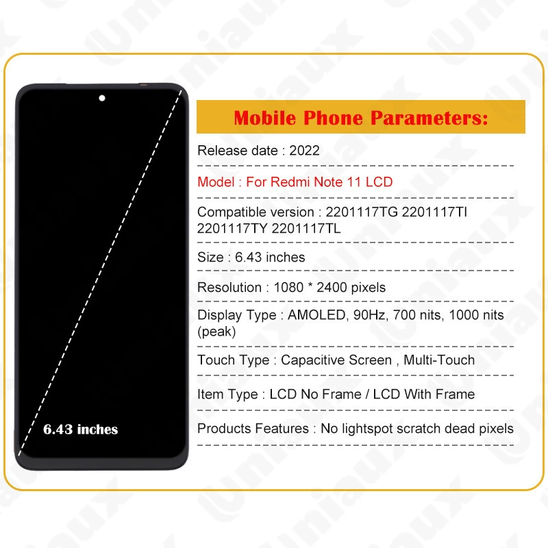 Подходит для Redmi K40 PRO — сборка экрана, оригинальный LCD-дисплей, внутренний и внешний интегрированный экран