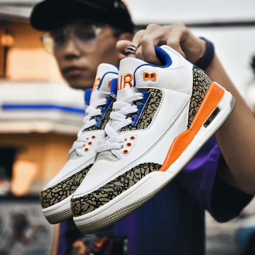 Basketball shoes men's cross-border Putian shoes aj33 black cement air cushion youth student sports shoes sneakers