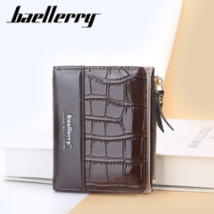 Baellerry New Crocodile Pattern Women's Short Wallet Korean Style Zero Wallet Fashion Leather Coin Purse for Women