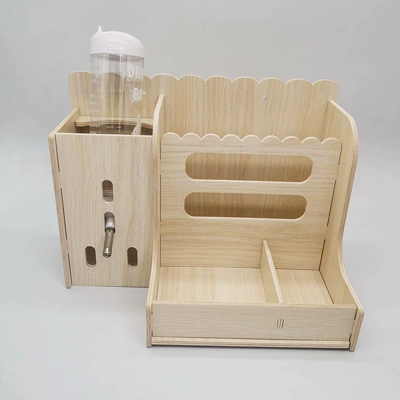 Оптовая продажа домашних животных деревянная соломенная подставка для кролика кормовой тазик шшшиланшот морская свинка голландская свинья многофункциональный чайник для кормовых горшков