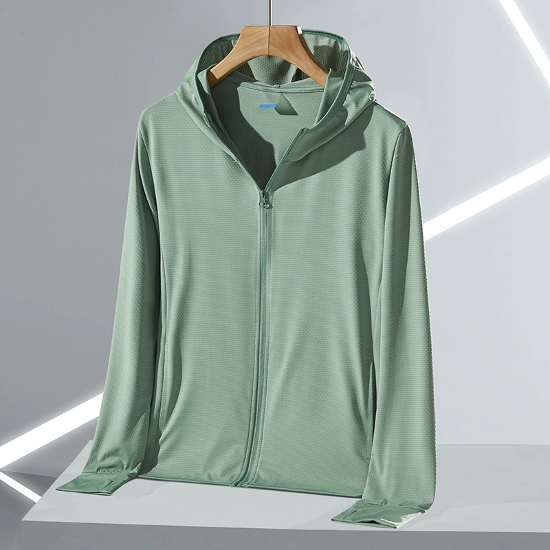 Upf50 мужской трикотажный солнцезащитный крем дышащий анти-ультрафиолетовый свет дамы тонкие длинные рукава