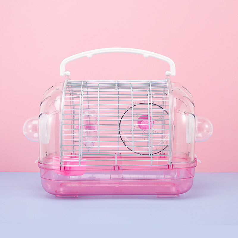 Hamster Golden Bear Villa transparente Jaula portátil de acrílico Jaula básica para mascotas con suministros para mascotas japoneses