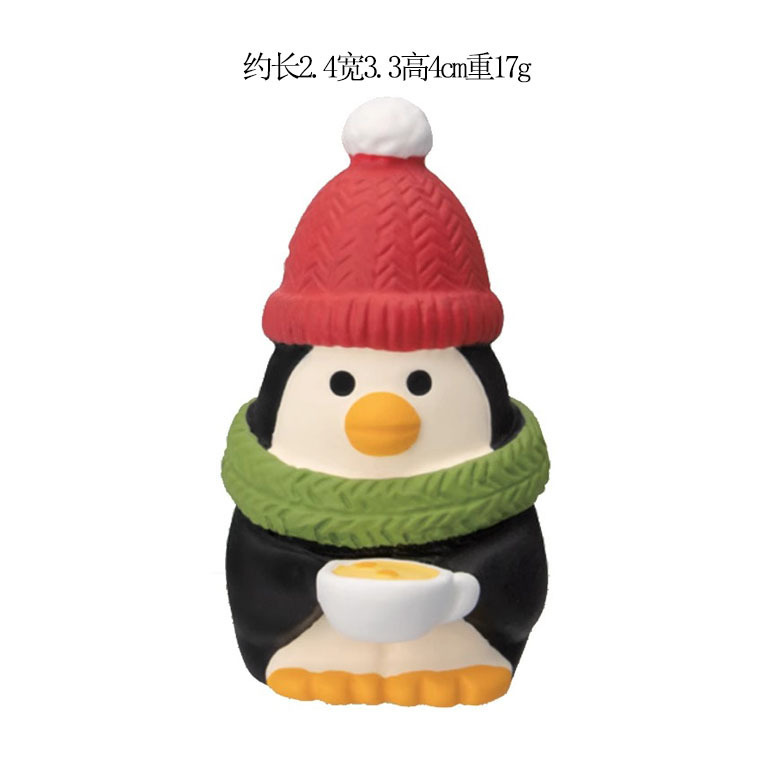 クリスマス装飾日本の猫フィギュアブラインドボックスギフトクリスマスツリー老人そり DIY 樹脂工芸品装飾品|undefined