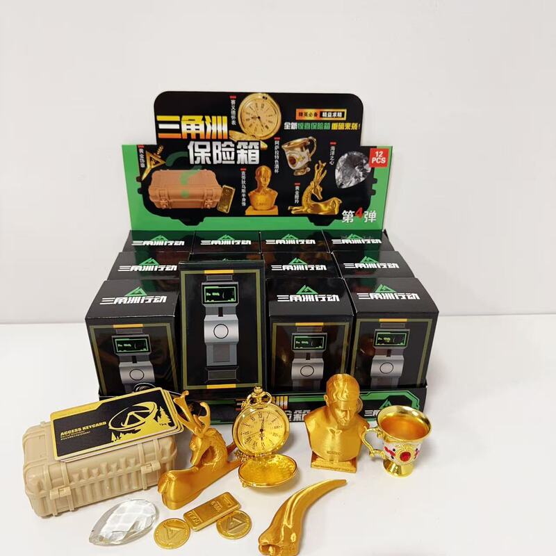 Delta Safe Box Action Game Peripheral Gold Ornaments Blind Box Military Style Figurine Desktop Decoration for Boys Delta Safe Box Action Game Peripheral Gold Ornaments Blind Box Military Style Figurine Desktop Decoration for Boys