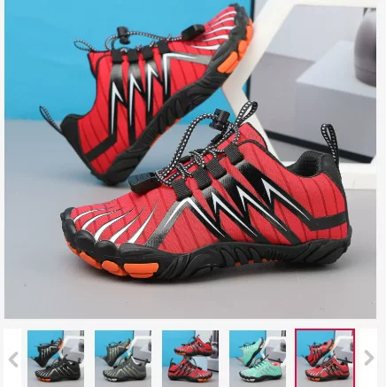 Outdoor Five-Finger Hiking Shoes, Parent-Child Fitness Sports Shoes, Large Size Beach Wading Shoes, Outdoor Casual Shoes